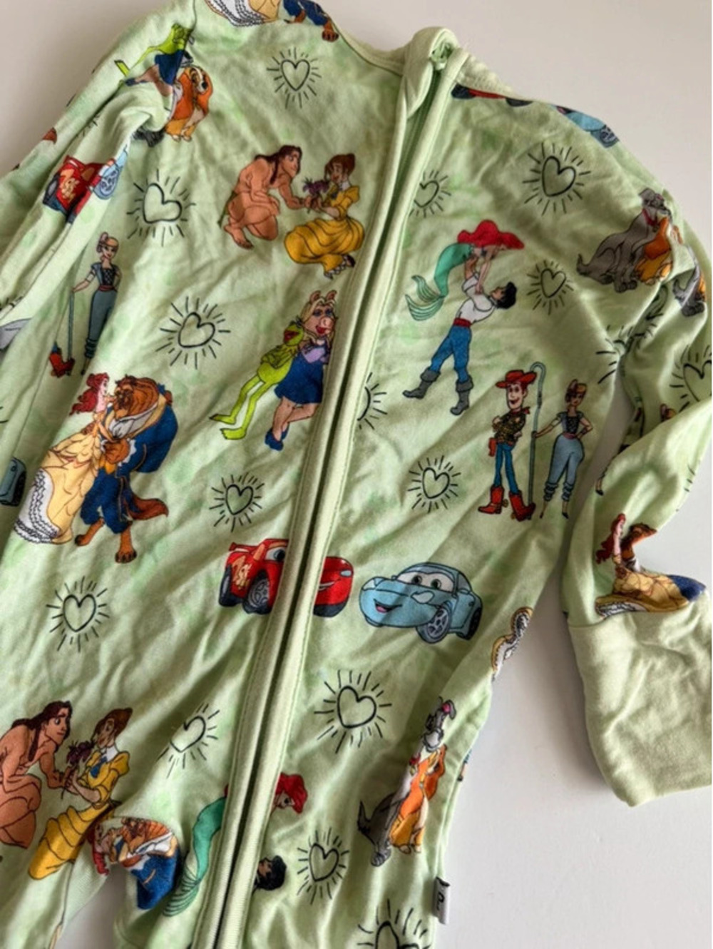 Peanut Bamboo Size 3-6M Disney The Perfect Pair Convertible Zippy Sleeper